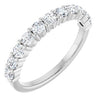 14K White 1/8 CTW Natural Diamond Anniversary Band