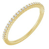 14K White 1/8 CTW Natural Diamond Anniversary Band