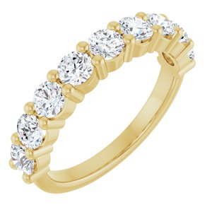 14K White 1/8 CTW Natural Diamond Anniversary Band