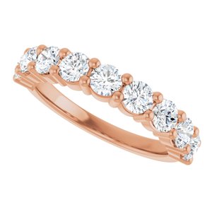 14K White 1/8 CTW Natural Diamond Anniversary Band