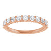 14K White 1/8 CTW Natural Diamond Anniversary Band