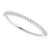 14K White 1/8 CTW Natural Diamond Anniversary Band