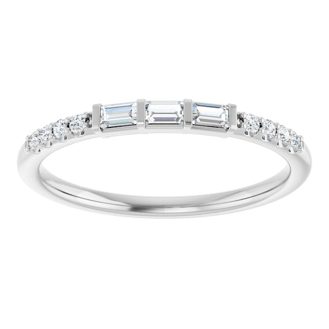 14K Gold Natural Diamond Anniversary Band - Options Available