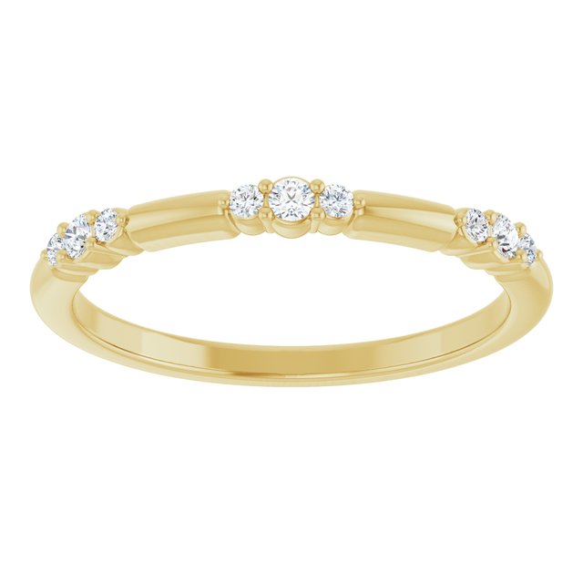 14K Gold Lab-Grown Diamond Stackable Ring - Options Available