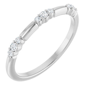 14K Gold Natural Diamond Stackable Ring