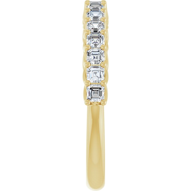 14K Yellow 1 1/8 CTW Natural Diamond Anniversary Band