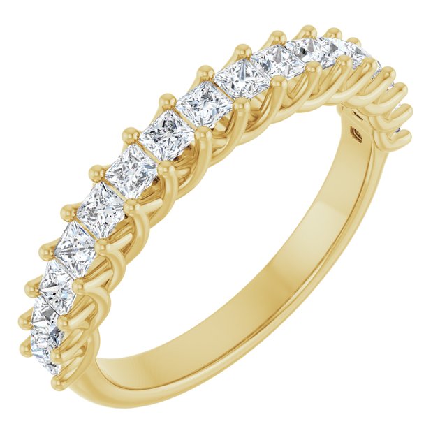 14K Yellow Gold 1 1/8 CTW Natural Diamond Anniversary Band