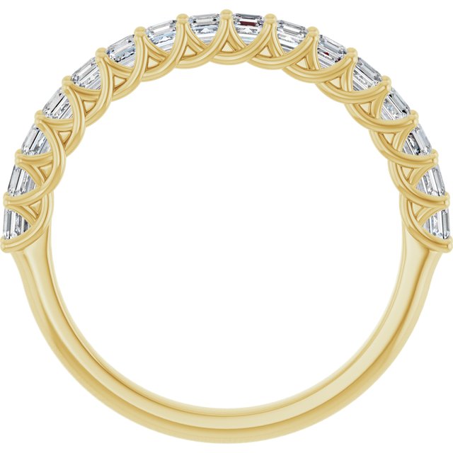 14K Yellow Gold 1 1/8 CTW Natural Diamond Anniversary Band