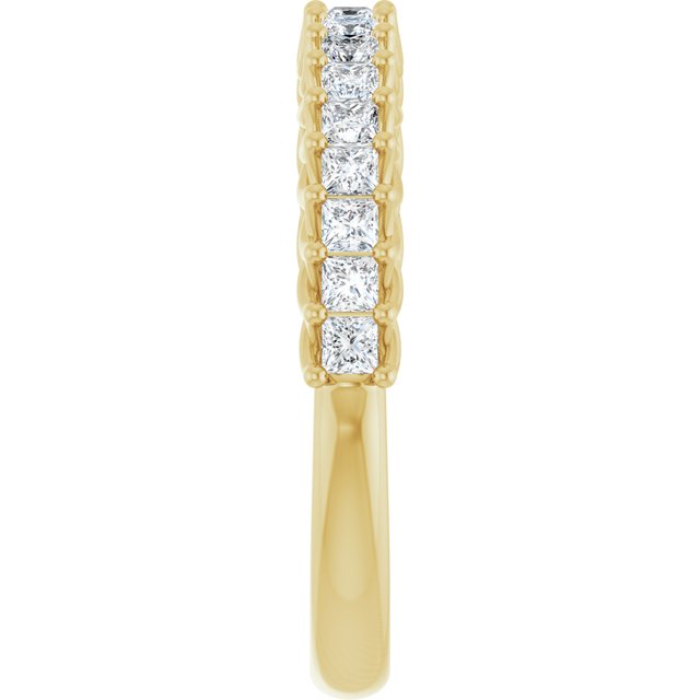 14K Yellow 1 1/8 CTW Natural Diamond Anniversary Band