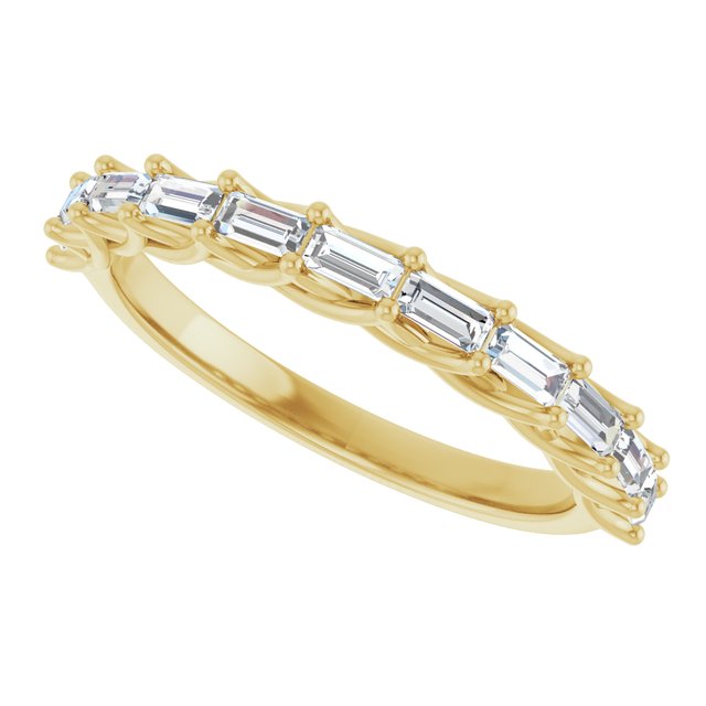 14K Yellow 1 1/8 CTW Natural Diamond Anniversary Band