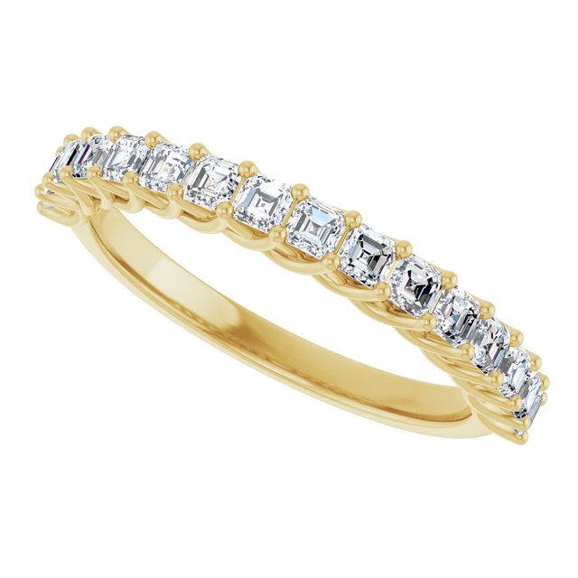 14K Yellow Gold 1 1/8 CTW Natural Diamond Anniversary Band