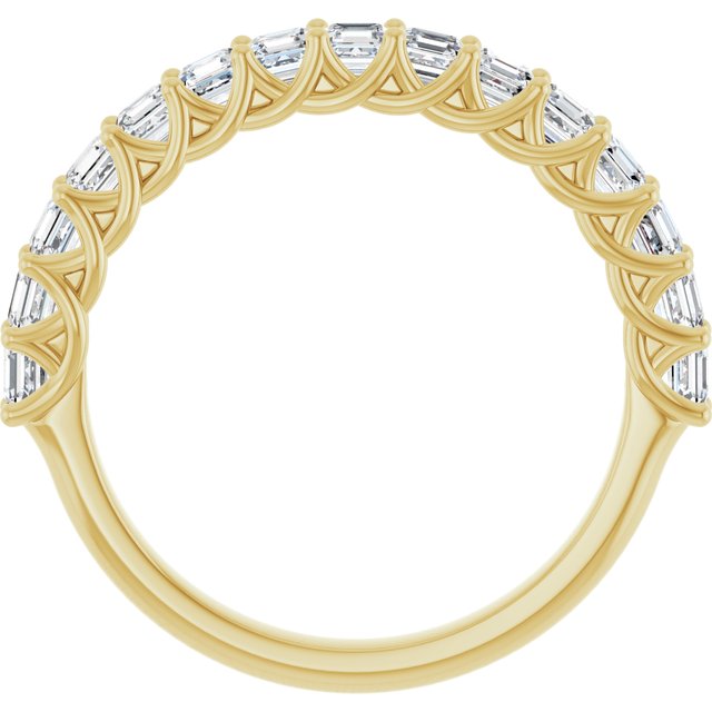 14K Yellow Gold 1 1/8 CTW Natural Diamond Anniversary Band