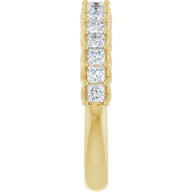 14K Yellow 1 1/8 CTW Natural Diamond Anniversary Band