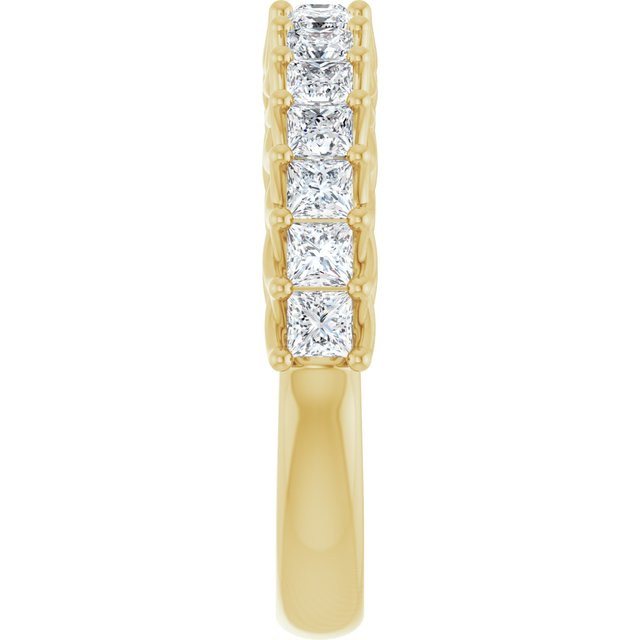 14K Yellow Gold 1 1/8 CTW Natural Diamond Anniversary Band