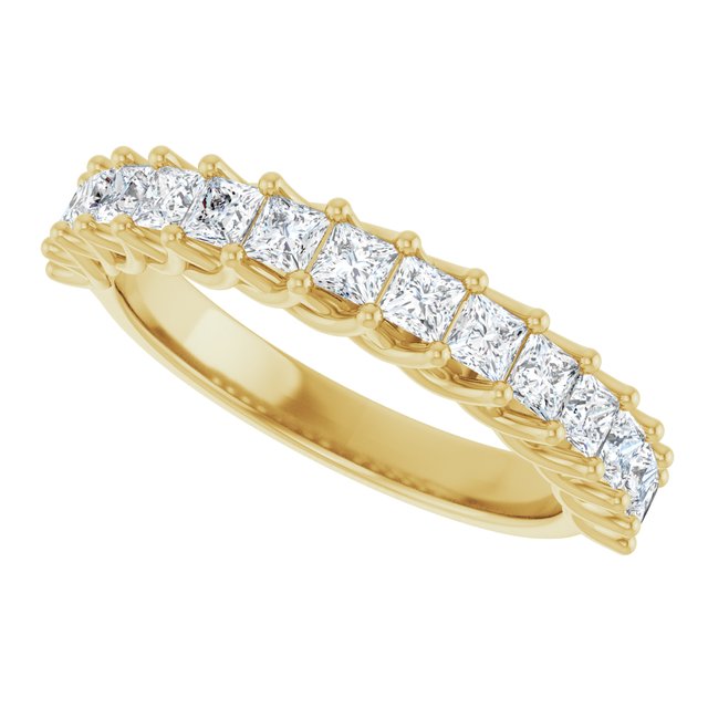 14K Yellow Gold 1 1/8 CTW Natural Diamond Anniversary Band