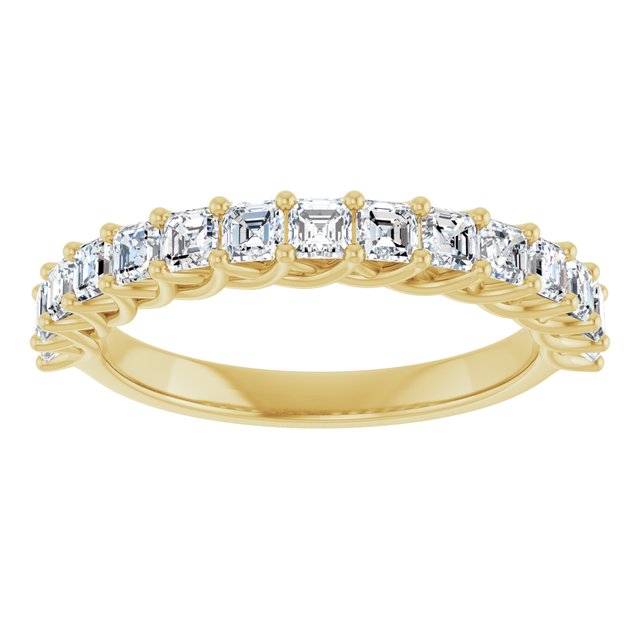 14K Yellow Gold 1 1/8 CTW Natural Diamond Anniversary Band