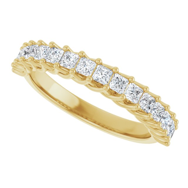 14K Yellow Gold 1 1/8 CTW Natural Diamond Anniversary Band