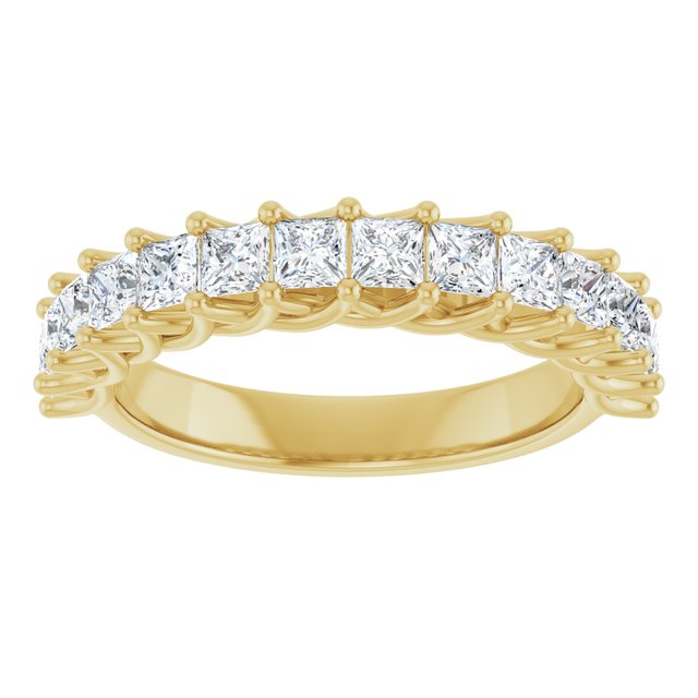 14K Yellow 1 1/8 CTW Natural Diamond Anniversary Band