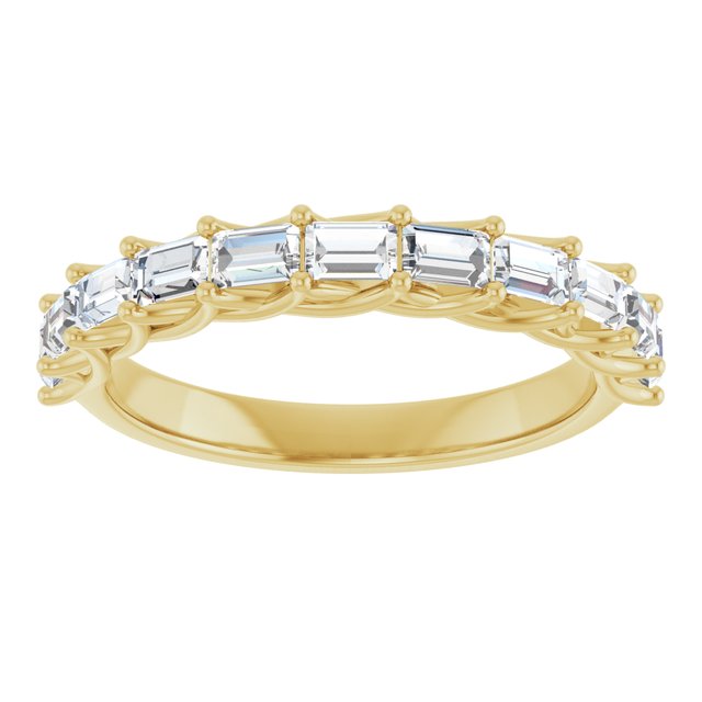 14K Yellow 1 1/8 CTW Natural Diamond Anniversary Band