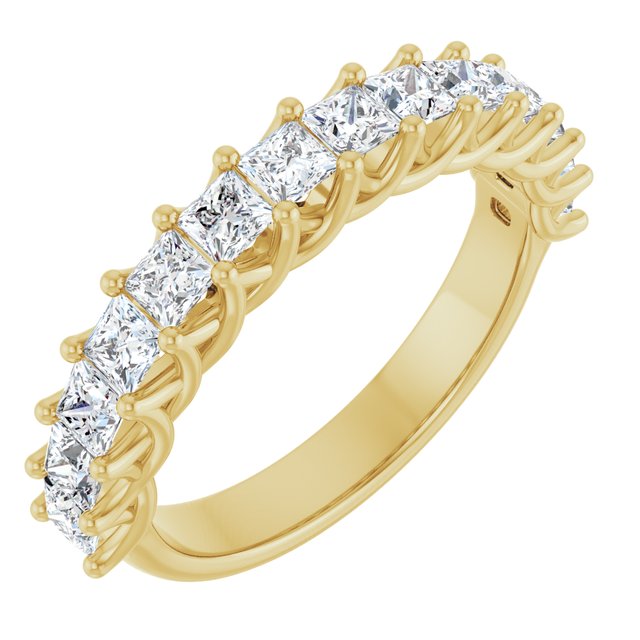 14K Yellow 1 1/8 CTW Natural Diamond Anniversary Band