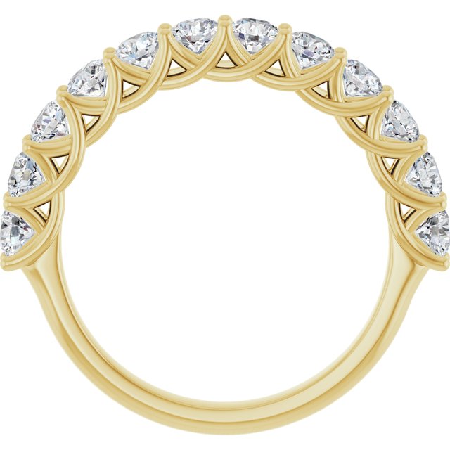 14K Yellow 1 1/8 CTW Natural Diamond Anniversary Band