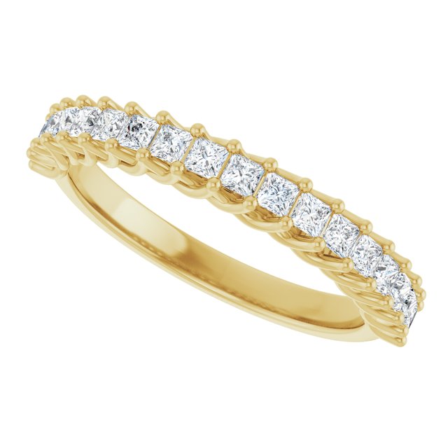 14K Yellow Gold 1 1/8 CTW Natural Diamond Anniversary Band