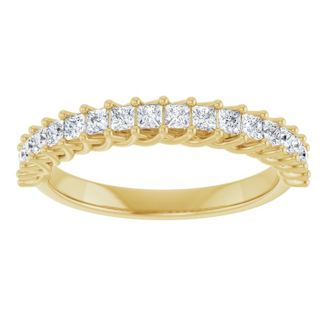 14K Yellow 1 1/8 CTW Natural Diamond Anniversary Band