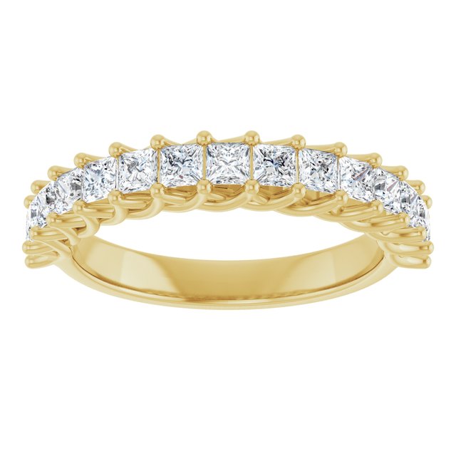 14K Yellow 1 1/8 CTW Natural Diamond Anniversary Band