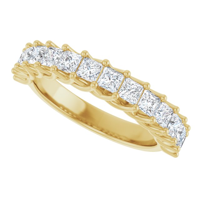 14K Yellow 1 1/8 CTW Natural Diamond Anniversary Band