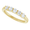 14K White 5/8 CTW Natural Diamond Anniversary Band