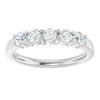 14K White 5/8 CTW Natural Diamond Anniversary Band