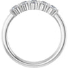 14K White Gold Diamond Anniversary Band – 5/8 Carat Elegance