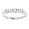 14K White 5/8 CTW Natural Diamond Anniversary Band