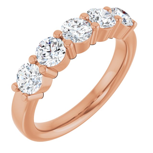 1 1/4 CTW Lab-Grown Diamond Anniversary Band Crafted in 14K Gold & Platinum