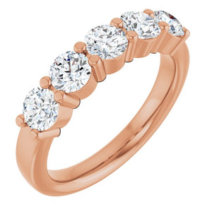 1 1/4 CTW Lab-Grown Diamond Anniversary Band Crafted in 14K Gold & Platinum