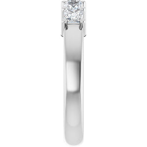 14K White Gold Natural Diamond Anniversary Band – 5/8 CTW