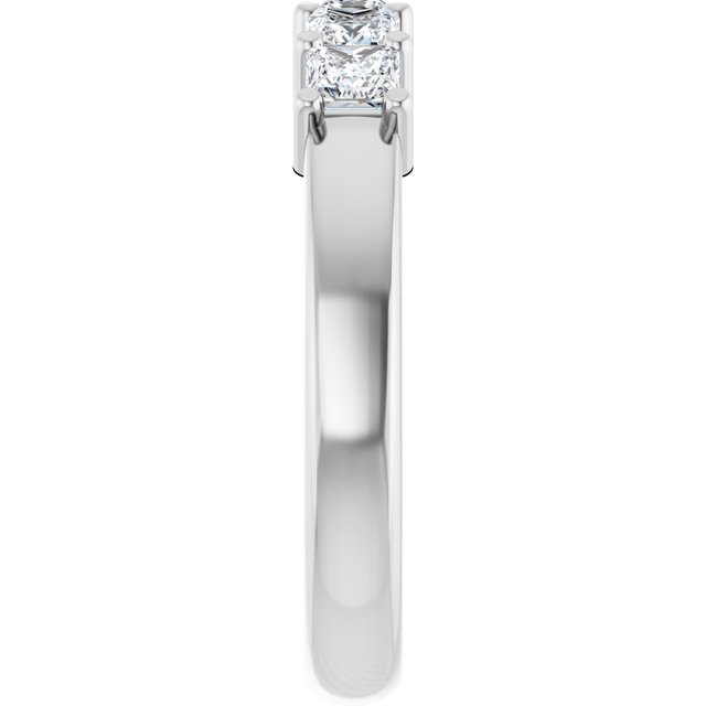 14K White 5/8 CTW Natural Diamond Anniversary Band