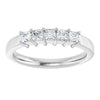 14K White Gold Diamond Anniversary Band – 5/8 Carat Elegance