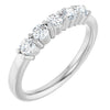 14K White 5/8 CTW Natural Diamond Anniversary Band