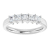 14K White Gold Diamond Anniversary Band – 5/8 Carat Elegance