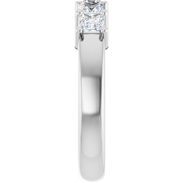 14K White 5/8 CTW Natural Diamond Anniversary Band