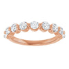 14K Rose Gold 1/3 CTW Diamond Anniversary Ring in Marquise Design