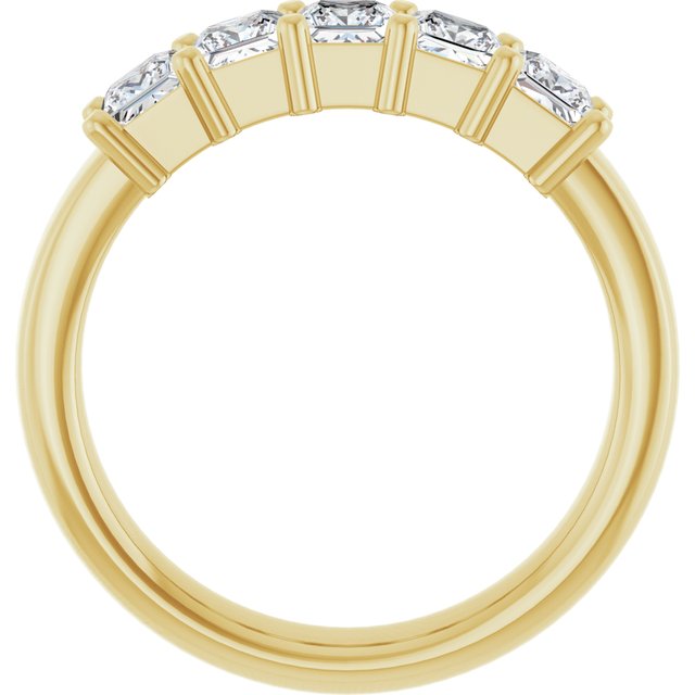 14K White 5/8 CTW Natural Diamond Anniversary Band