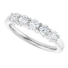 14K White Gold Diamond Anniversary Band – 5/8 Carat Elegance