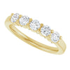 14K White 5/8 CTW Natural Diamond Anniversary Band