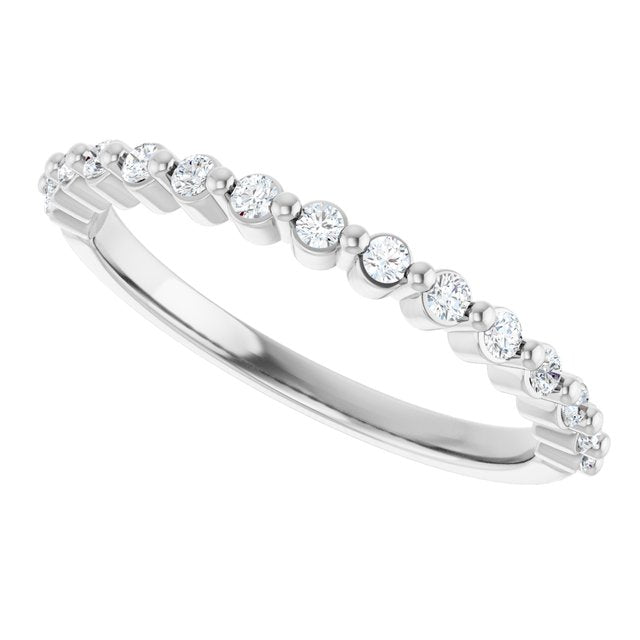 14K Rose 1/3 CTW Natural Diamond Anniversary Band