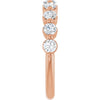 14K Rose Gold 1/3 CTW Diamond Anniversary Ring in Marquise Design