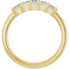 14K White 5/8 CTW Natural Diamond Anniversary Band