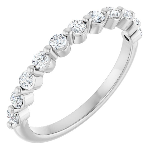 14K Rose 1/3 CTW Natural Diamond Anniversary Band