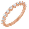 14K Rose 1/3 CTW Natural Diamond Anniversary Band